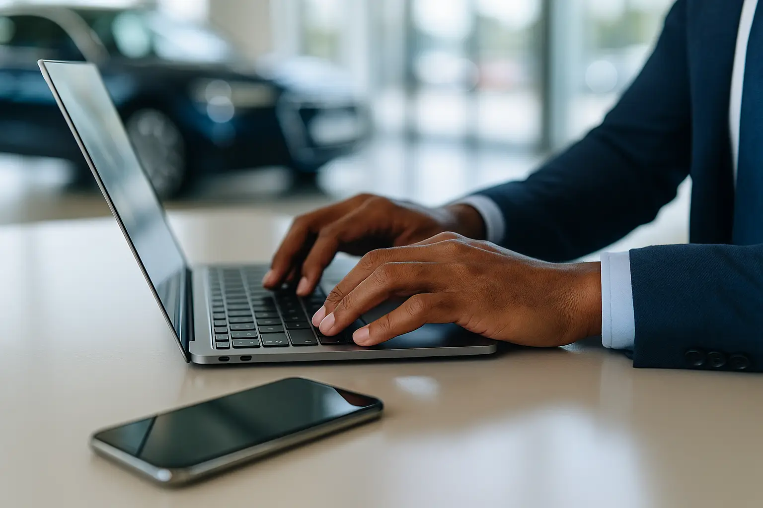 Gestor comercial orientando equipe de vendas em reunião sobre implantação de novo CRM.